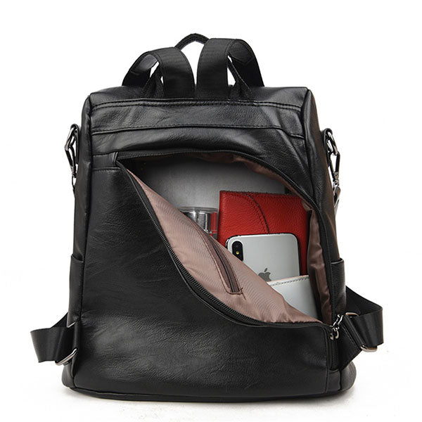 VintageVogue™ | Damen Vintage Lederrucksack