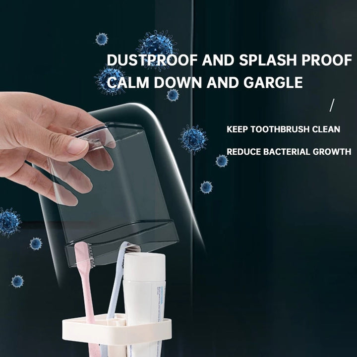 Zahnbürstenhalter mit Schutzabdeckung – Hygienisch & stilvoll organisiert