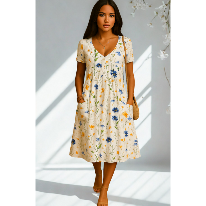 Hanna - Wunderschönes Midi-Kleid