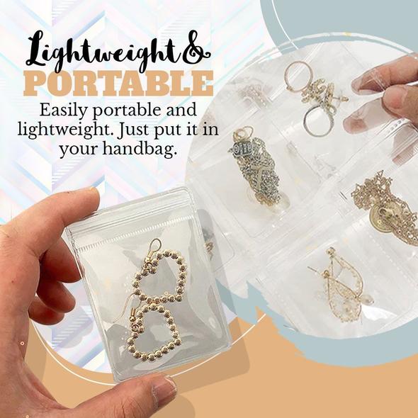 Schmuck-Aufbewahrungsbuch – Transparentes Reiseetui mit Schutzsystem