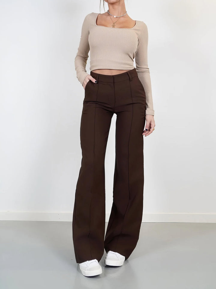 Sophia™ | Ausgestellte Hose mit hoher Taille