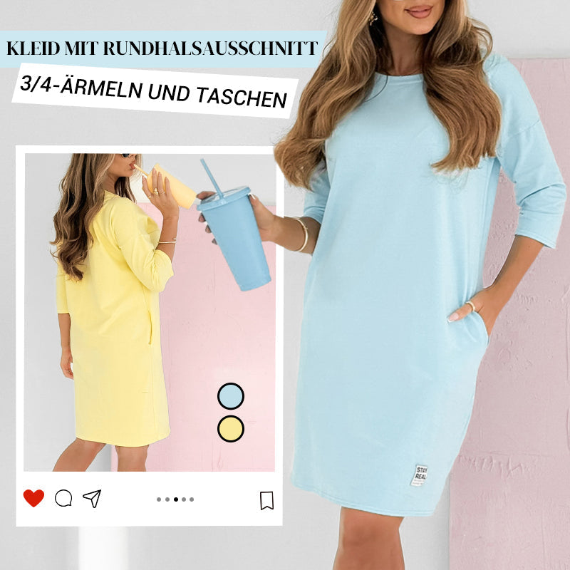 StilKomfort | Lockeres Wohlfühlkleid mit Sportivem Touch