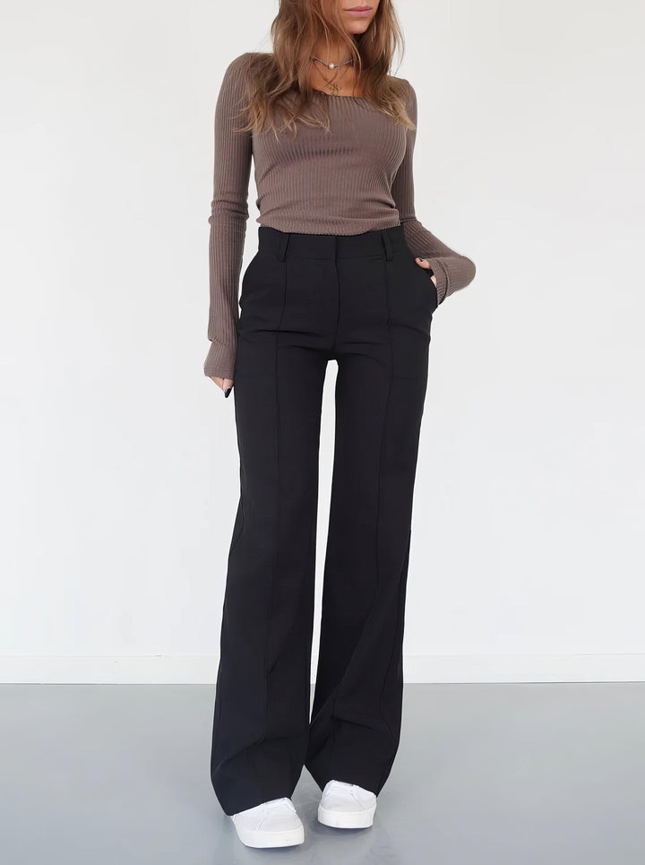 Sophia™ | Ausgestellte Hose mit hoher Taille