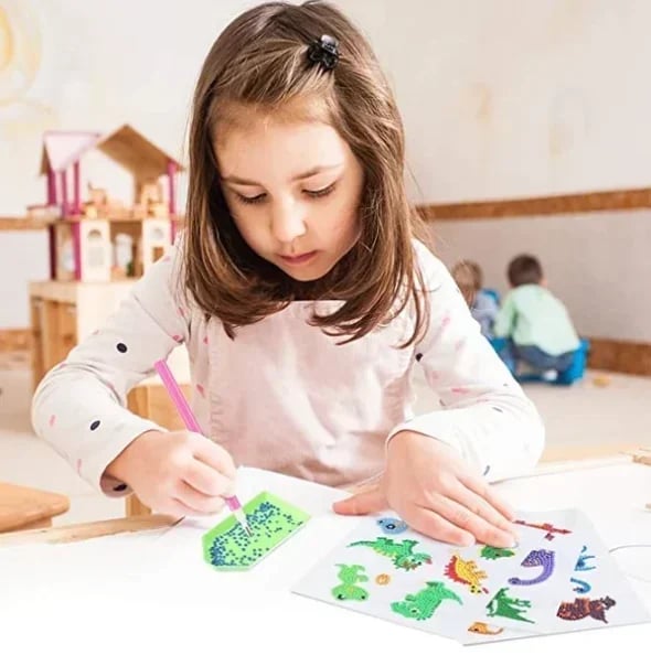 Kinderfreundliches Diamant-Sticker-Set – Mit giftfreien Glitzersteinen