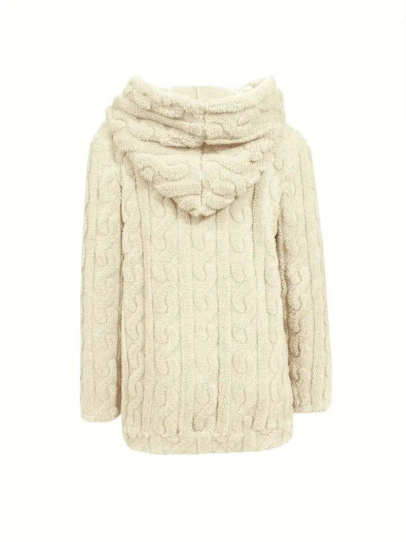 Ganka - Langarm Kapuzenpullover Mit Reißverschluss