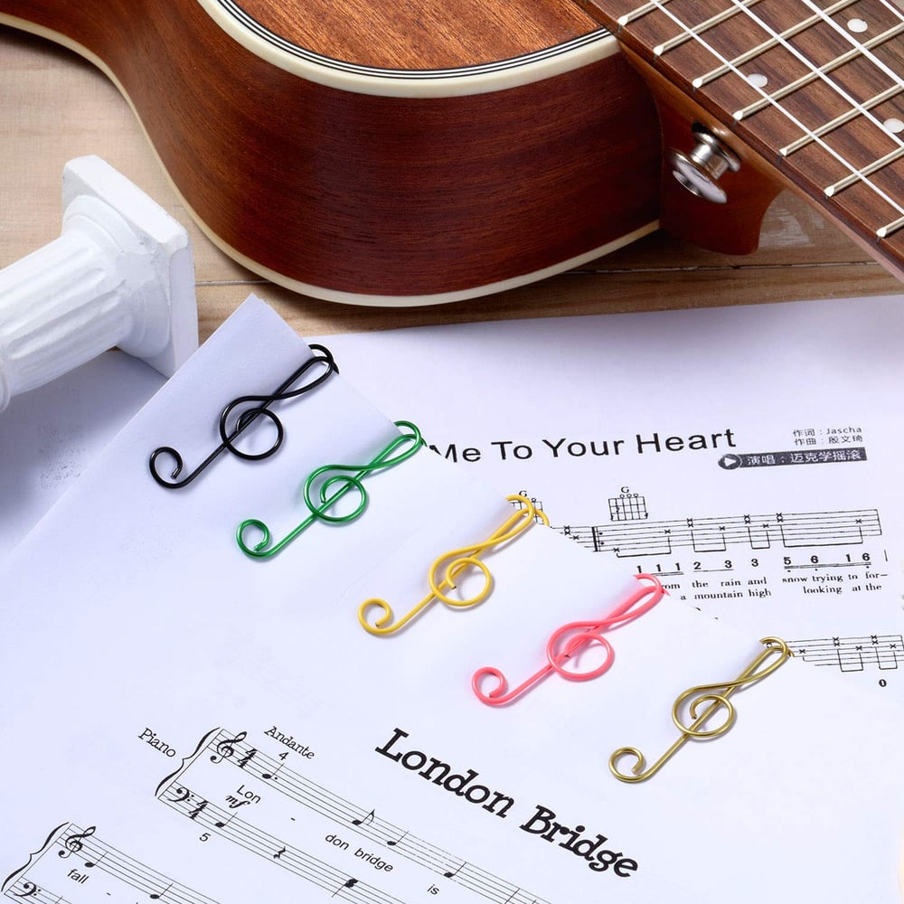 Musiknoten-Büroklammern – für Schule, Büro & kreative Geschenke