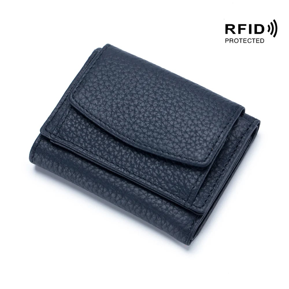 Handgefertigte Leder-RFID-Geldbörse