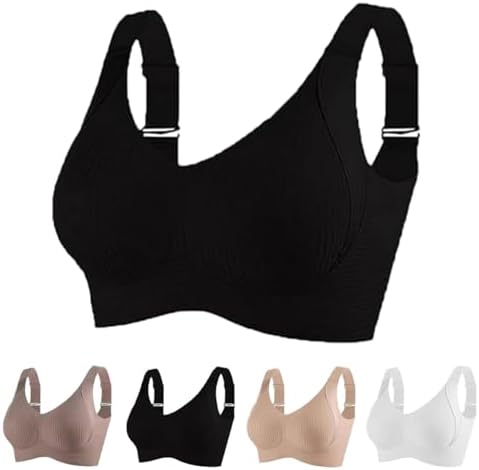 Gerippter, verstellbarer Push-Up-BH ohne Bügel für Damen