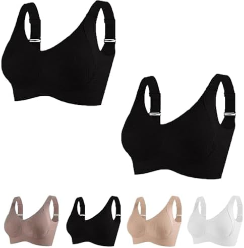 Gerippter, verstellbarer Push-Up-BH ohne Bügel für Damen