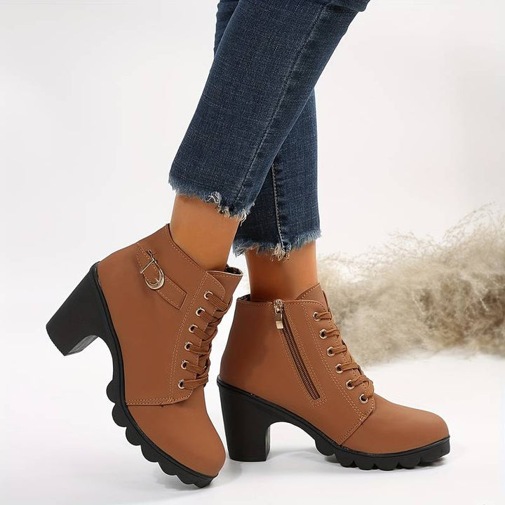 Clara - Stylische Stiefelette mit seitlichem Reißverschluss