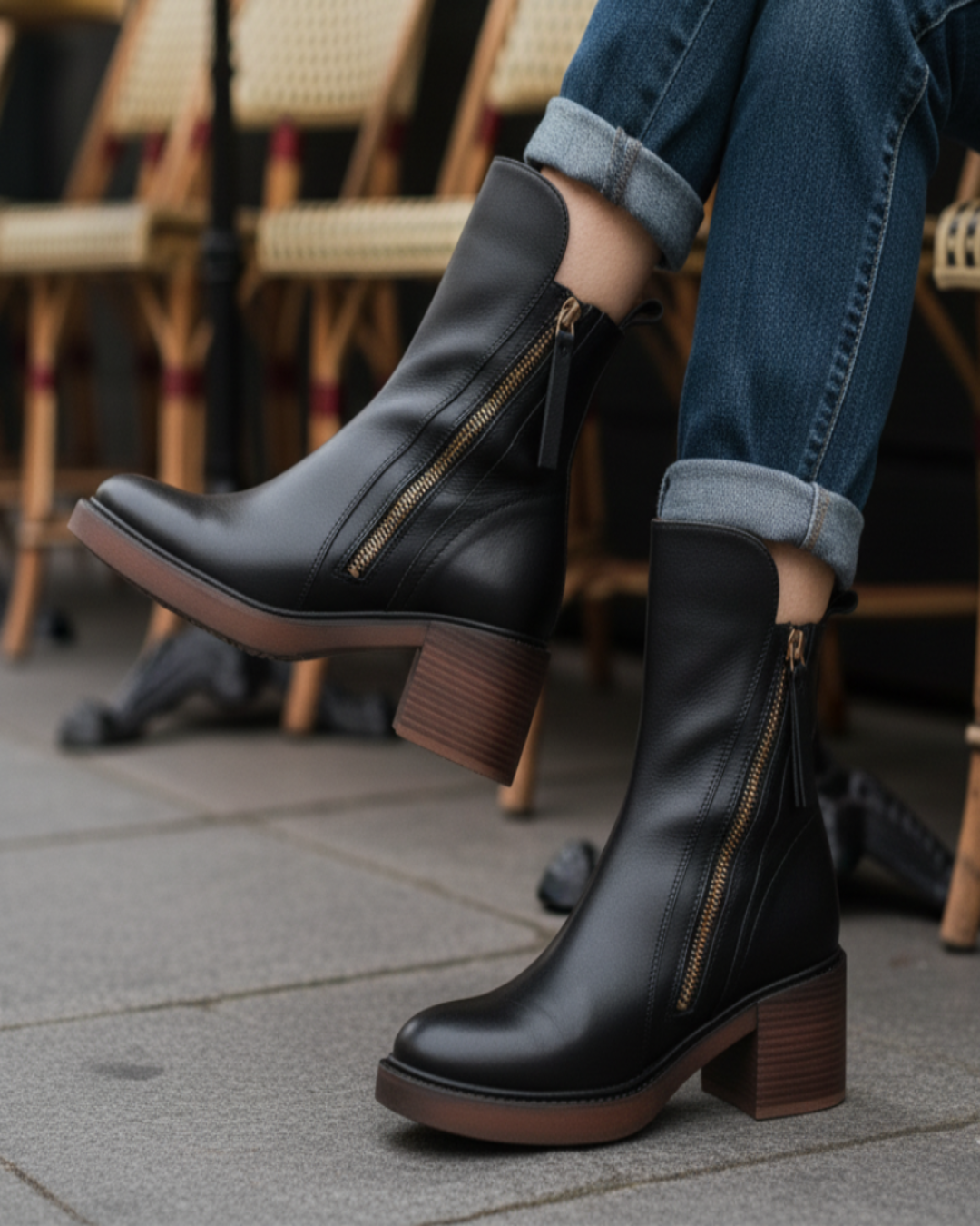 Frieda | Stiefel mit bequemem Absatz, elegant und zeitlos