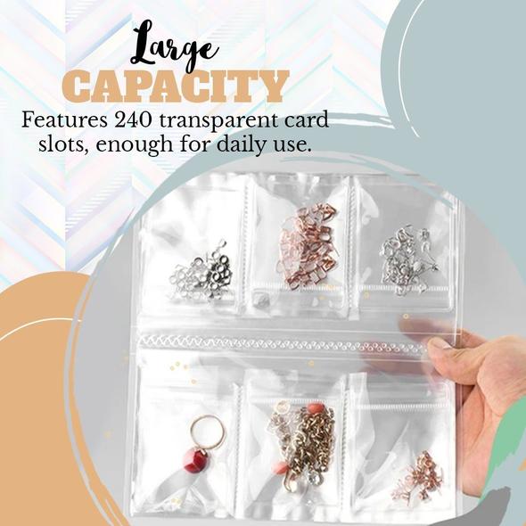 Schmuck-Aufbewahrungsbuch – Transparentes Reiseetui mit Schutzsystem