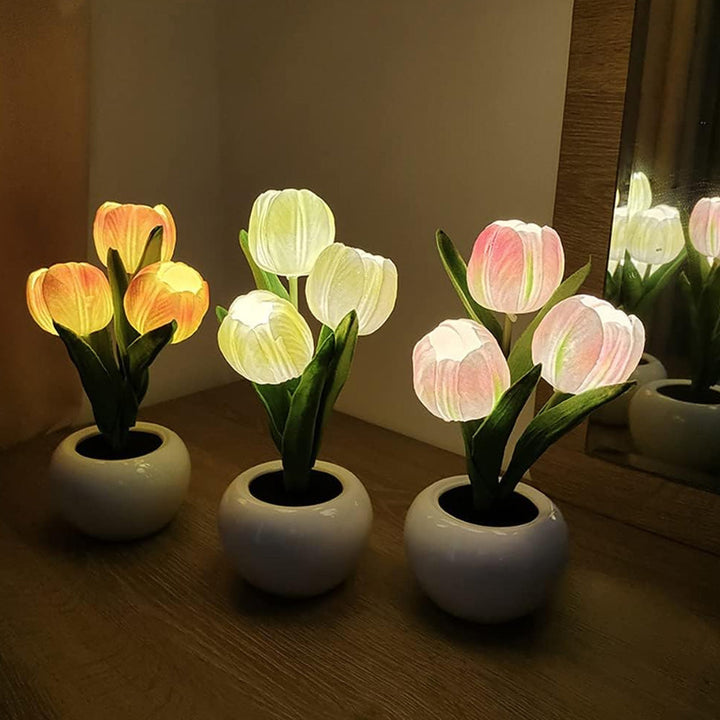 FlowerGlow™ - LED-Tulpen-Nachtlicht Lampe (50% RABATT)