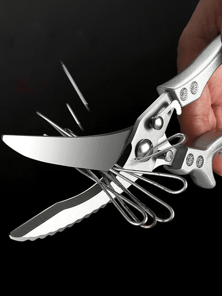 Edelstahl-Geflügelschere extra stark – Schneidet Knochen, Fleisch & Fisch