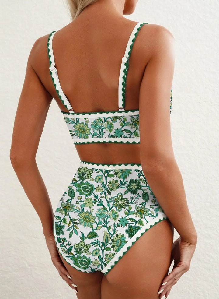 Kerstin - Hochtailliertes Bikini-Set | Figurformend, Stützend, Stylisch