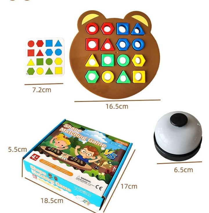 Farbenfrohes Formenspiel zur Förderung frühkindlicher Fähigkeiten