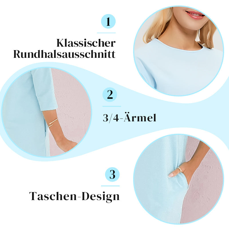 StilKomfort | Lockeres Wohlfühlkleid mit Sportivem Touch