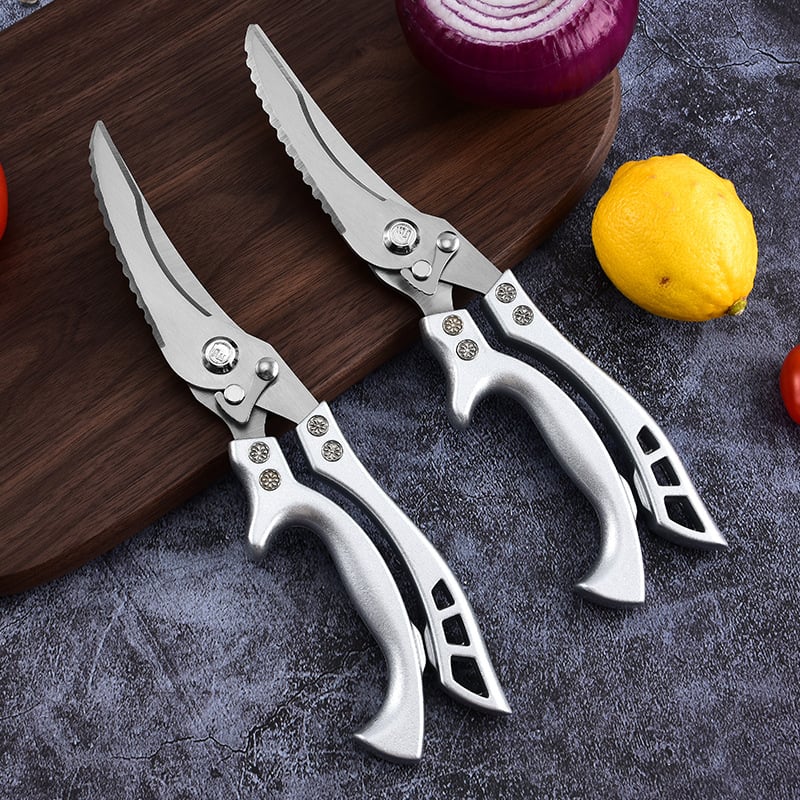 Edelstahl-Geflügelschere extra stark – Schneidet Knochen, Fleisch & Fisch