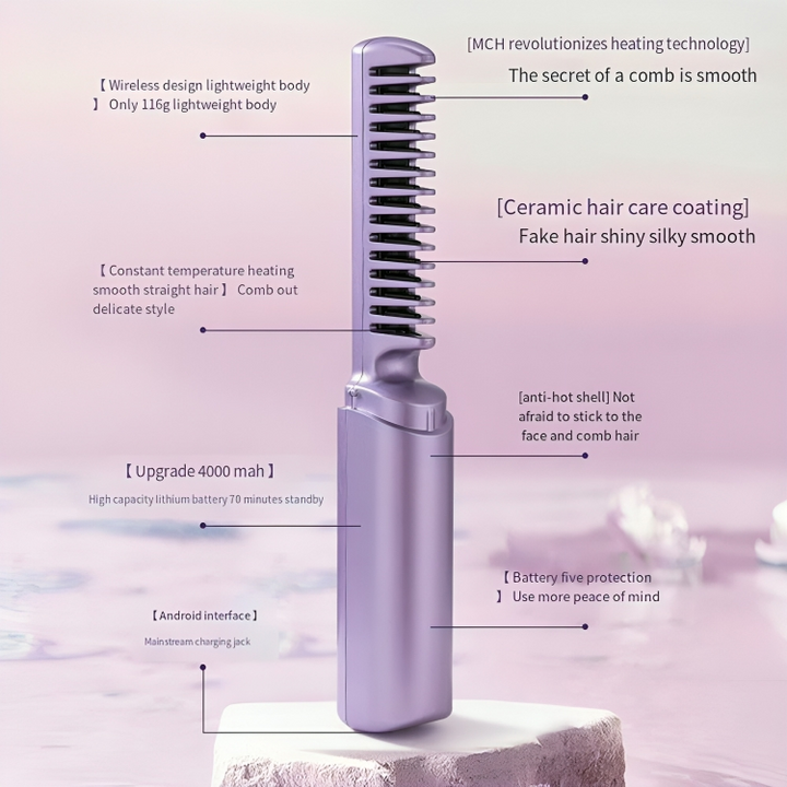 GlamComb™ | Haarglätter Bürste