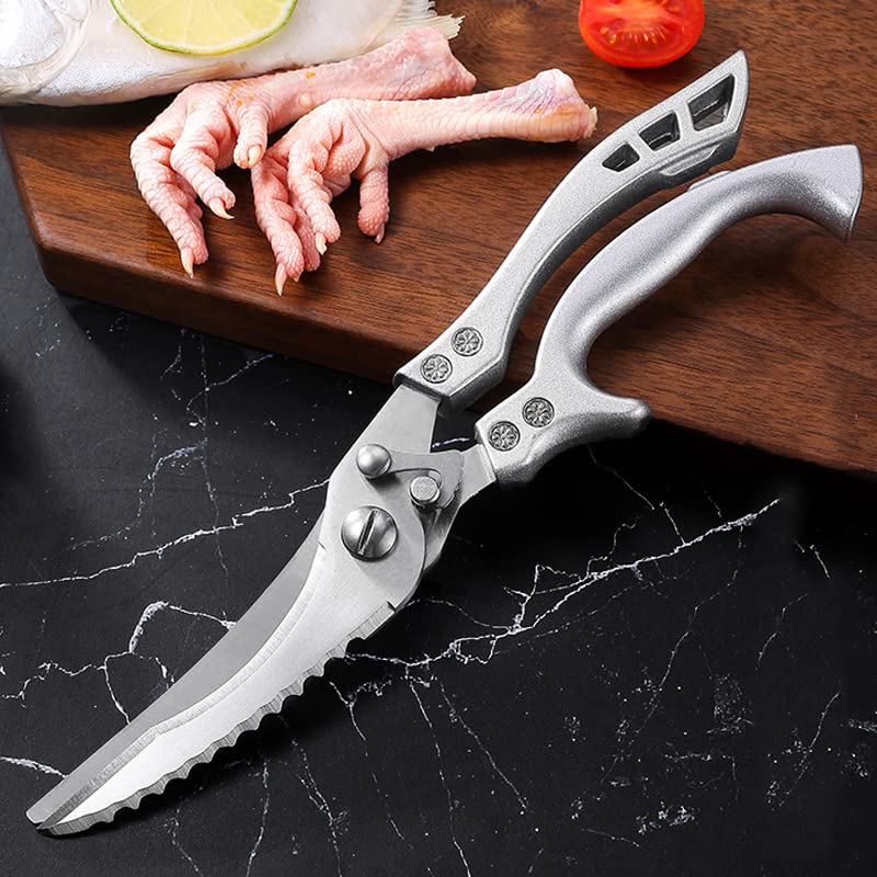 Edelstahl-Geflügelschere extra stark – Schneidet Knochen, Fleisch & Fisch