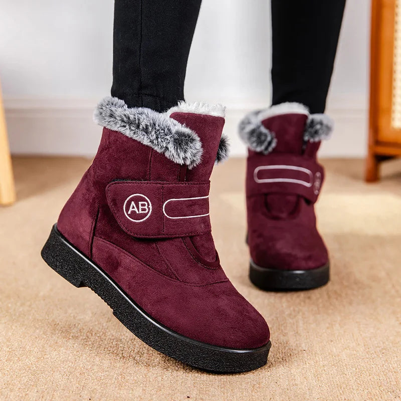 SnowChic™ – Falsche Wildleder Plüsch Schneestiefel