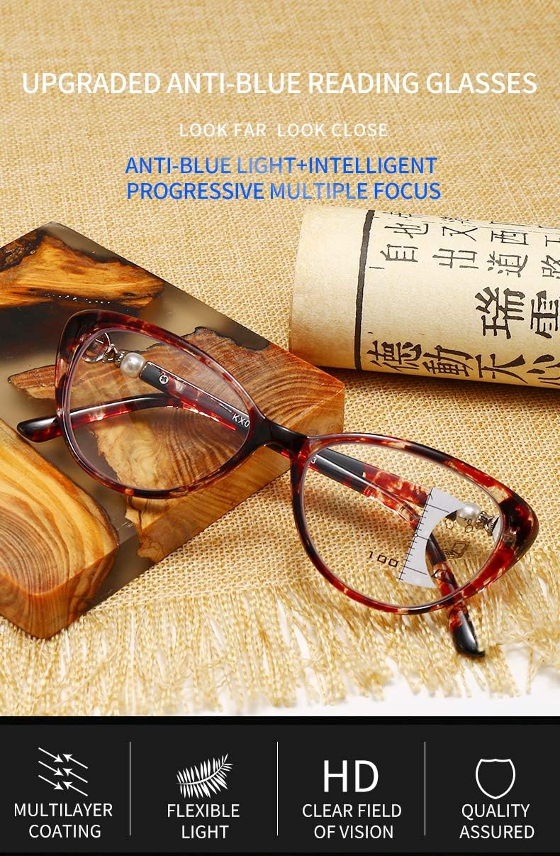 VisionEase | Multifokale Gleitsichtbrille mit Blaulichtfilter | 1+1 GRATIS