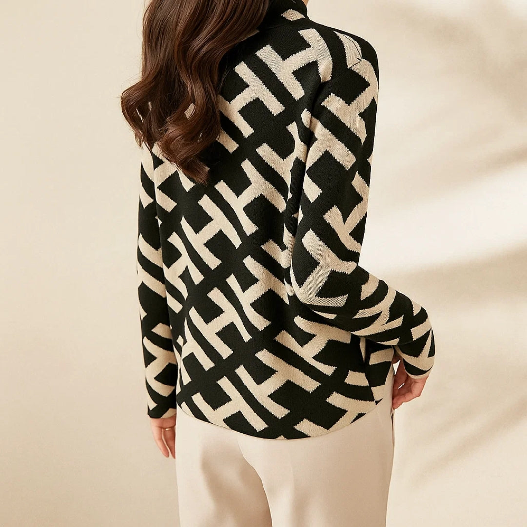 Eva Geometric Alphabet Pullover