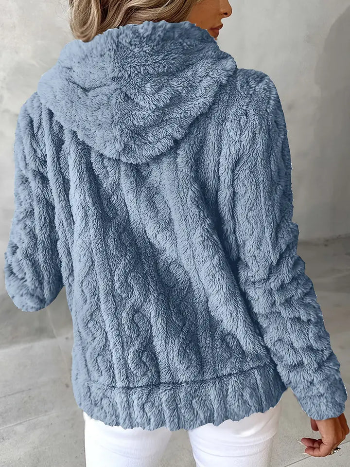 Ganka - Langarm Kapuzenpullover Mit Reißverschluss