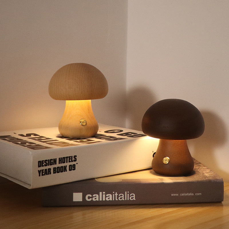 MushLights™ | Dimmbare Pilzlampe aus Holz