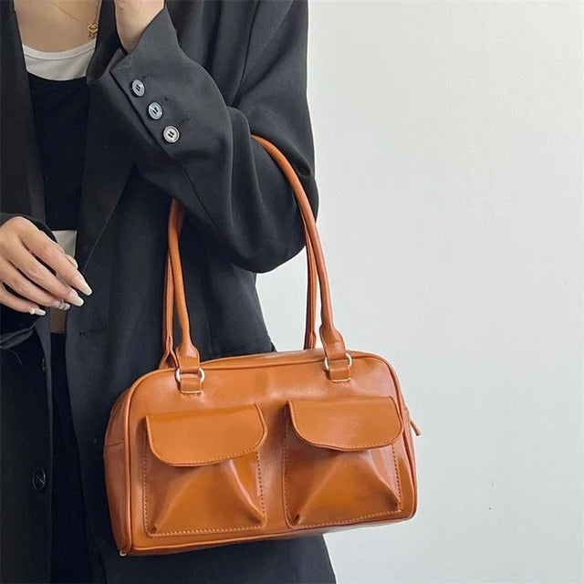 Evelia™ - Vintage-Ledertasche