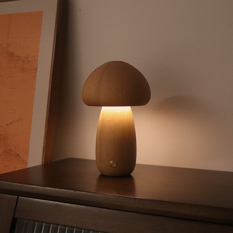 MushLights™ | Dimmbare Pilzlampe aus Holz