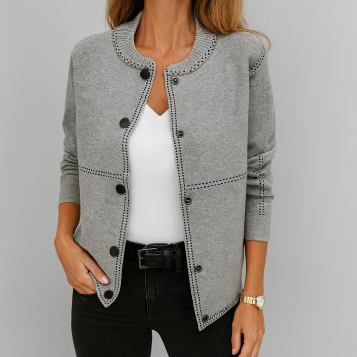 Alexa | Damen Strickjacke mit Knöpfen