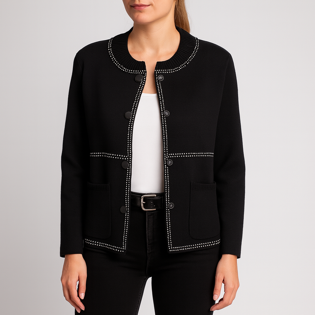 Alexa | Damen Strickjacke mit Knöpfen