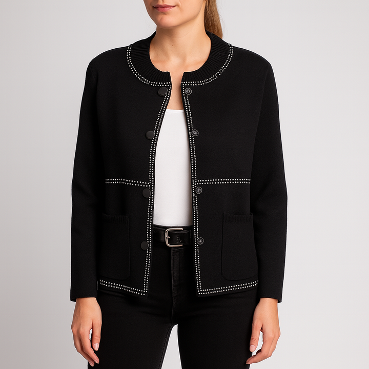 Alexa | Damen Strickjacke mit Knöpfen