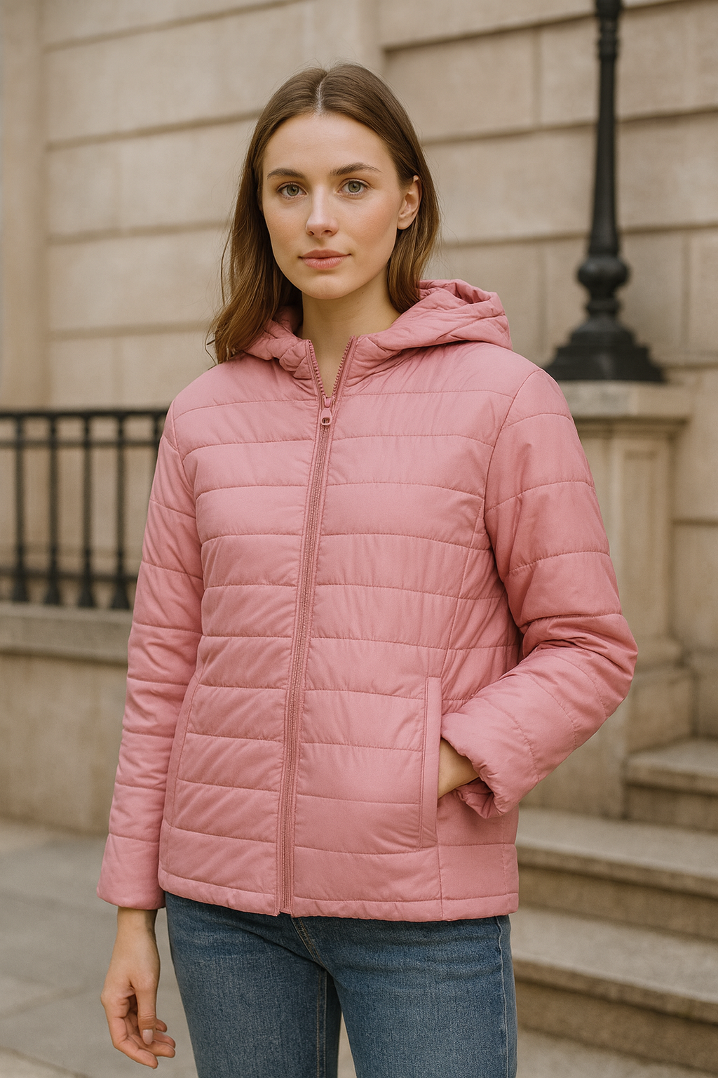 Nord - Neue Jacke mit weißen Entenfedern