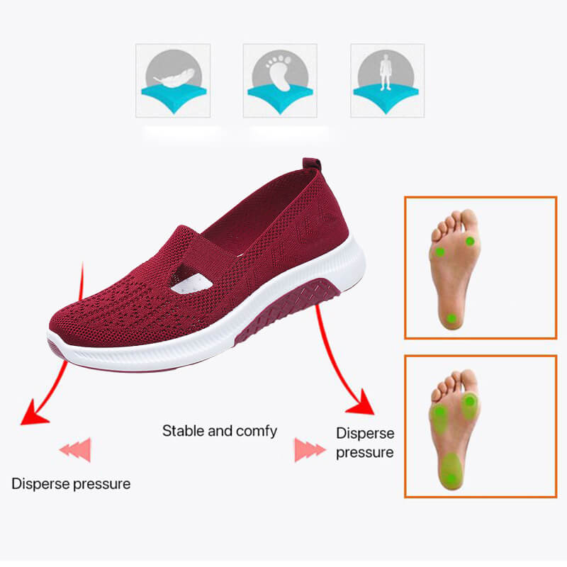 SoftStep | Rutschfeste flache schuhe mit weicher sohle