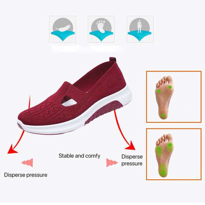 SoftStep | Rutschfeste flache schuhe mit weicher sohle