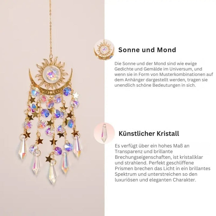 Glowcraft – Sonnen Und Mond Anhänger Kristall Lichtornamente