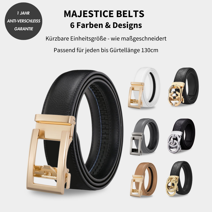 Majestice Belt™ | Easy-Click Automatik Ledergürtel | 1+1 Gratis!