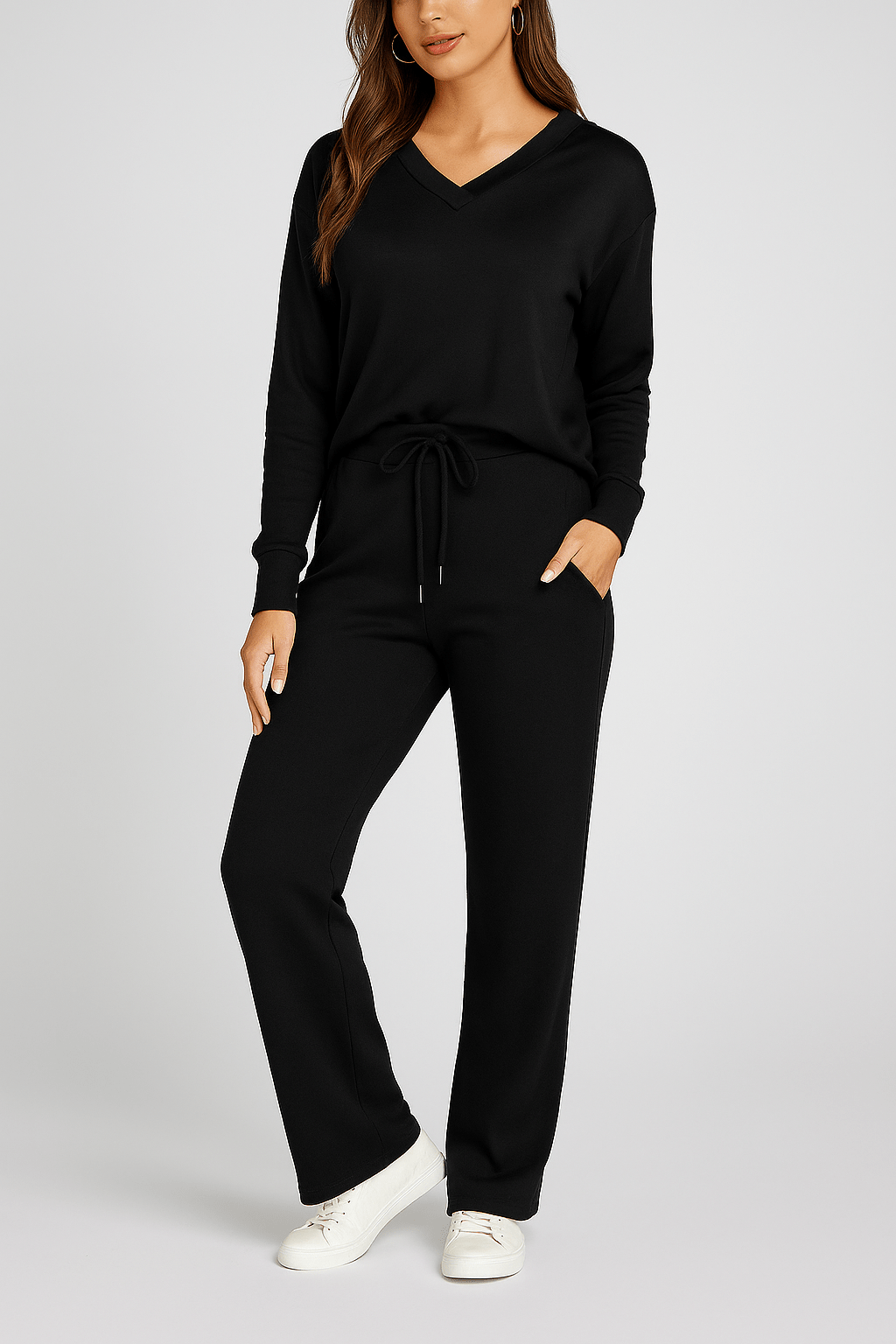 Norella | Zweiteiliges Lounge-Set mit Kragen - 50% RABATT