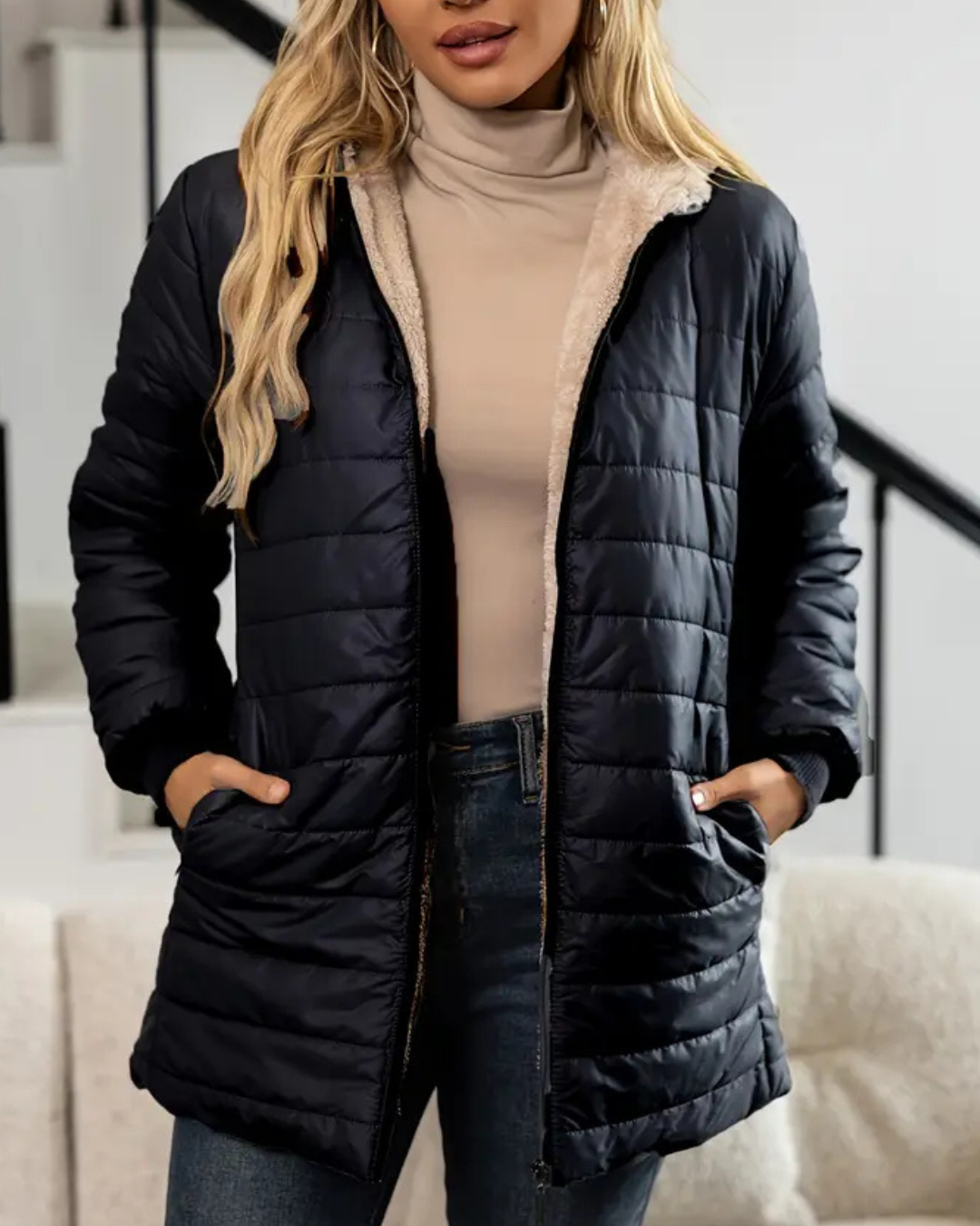 Anna | Gefütterte Komfort-Winterjacke