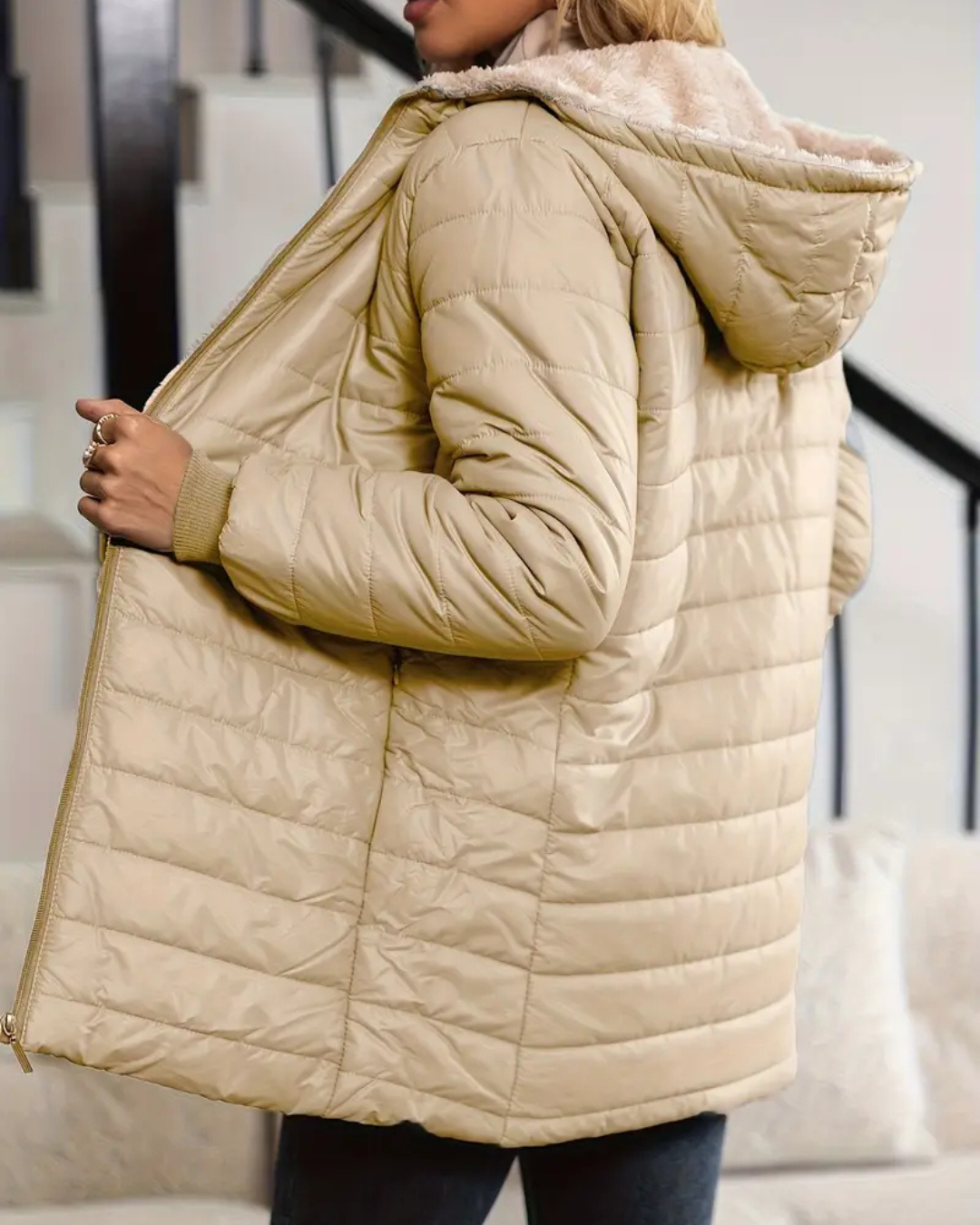 Anna | Gefütterte Komfort-Winterjacke