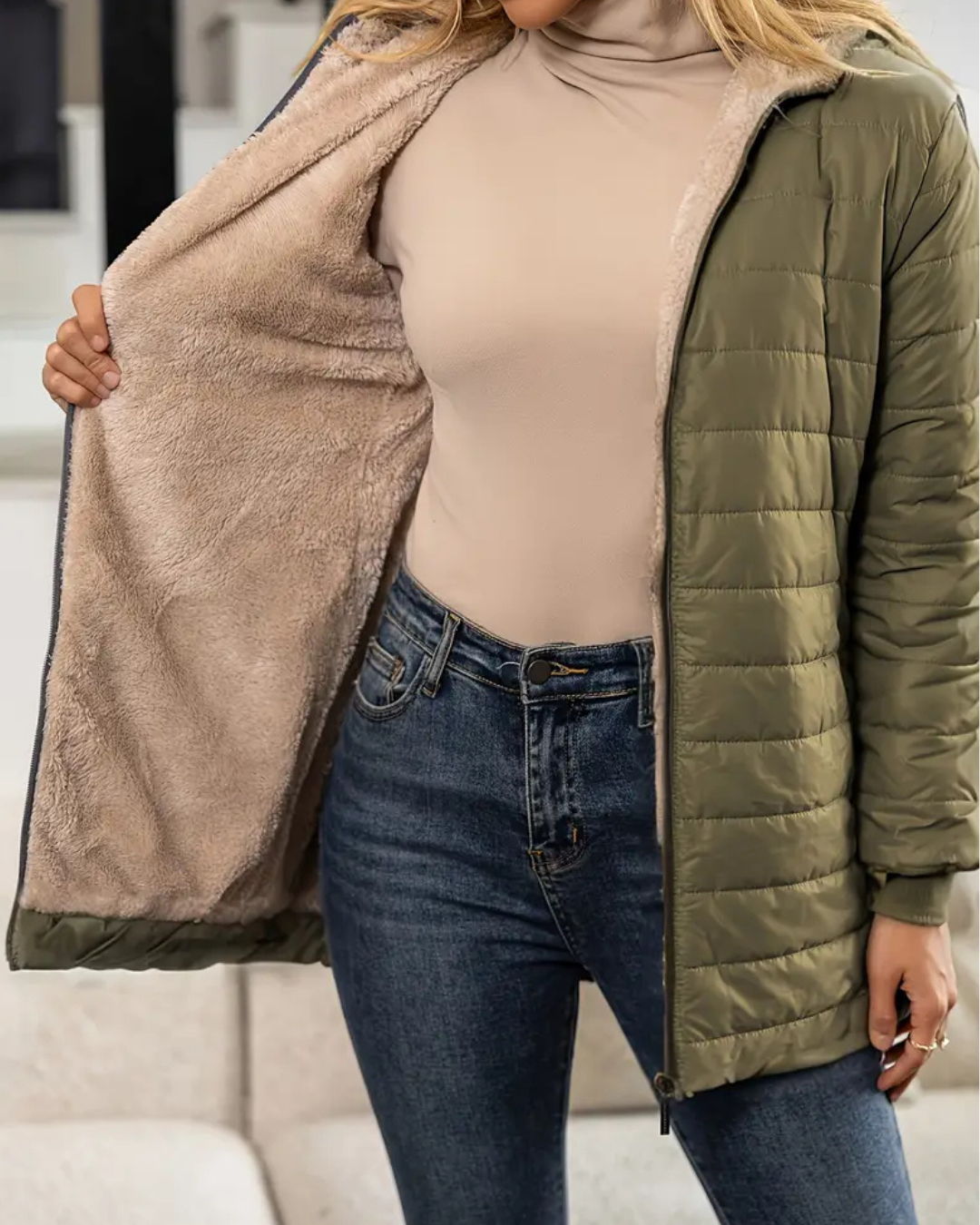 Anna | Gefütterte Komfort-Winterjacke