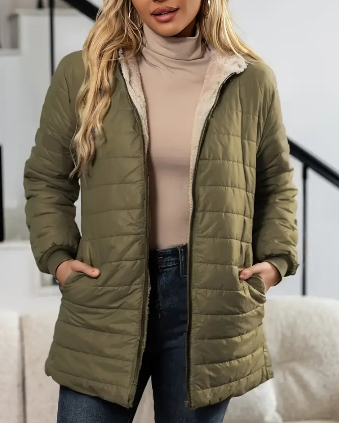 Anna | Gefütterte Komfort-Winterjacke