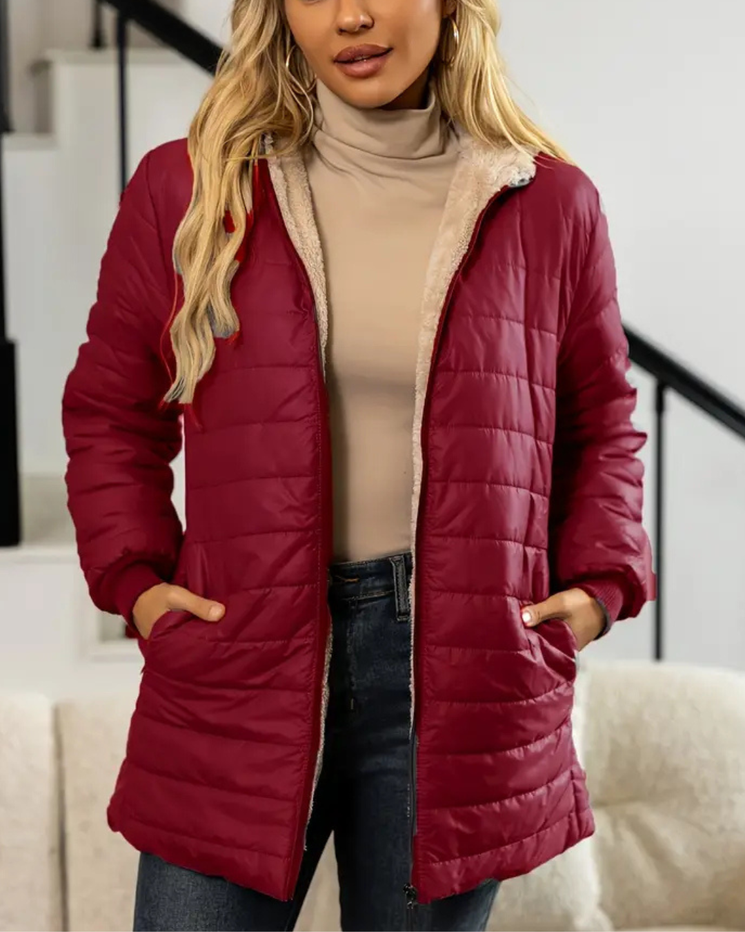 Anna | Gefütterte Komfort-Winterjacke