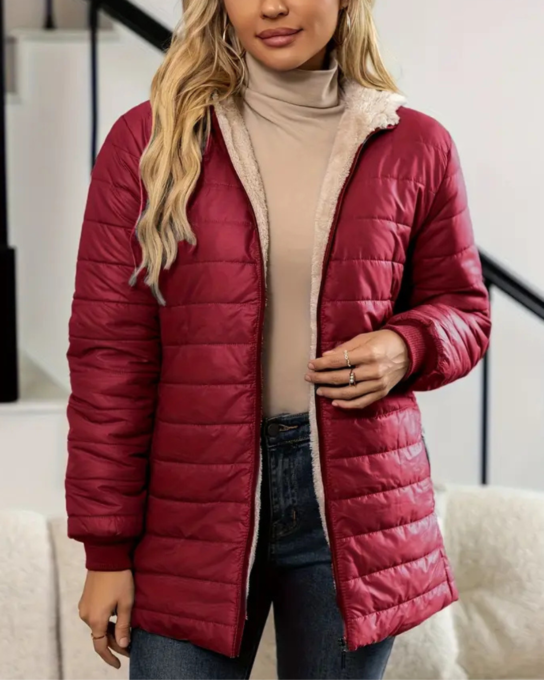 Anna | Gefütterte Komfort-Winterjacke