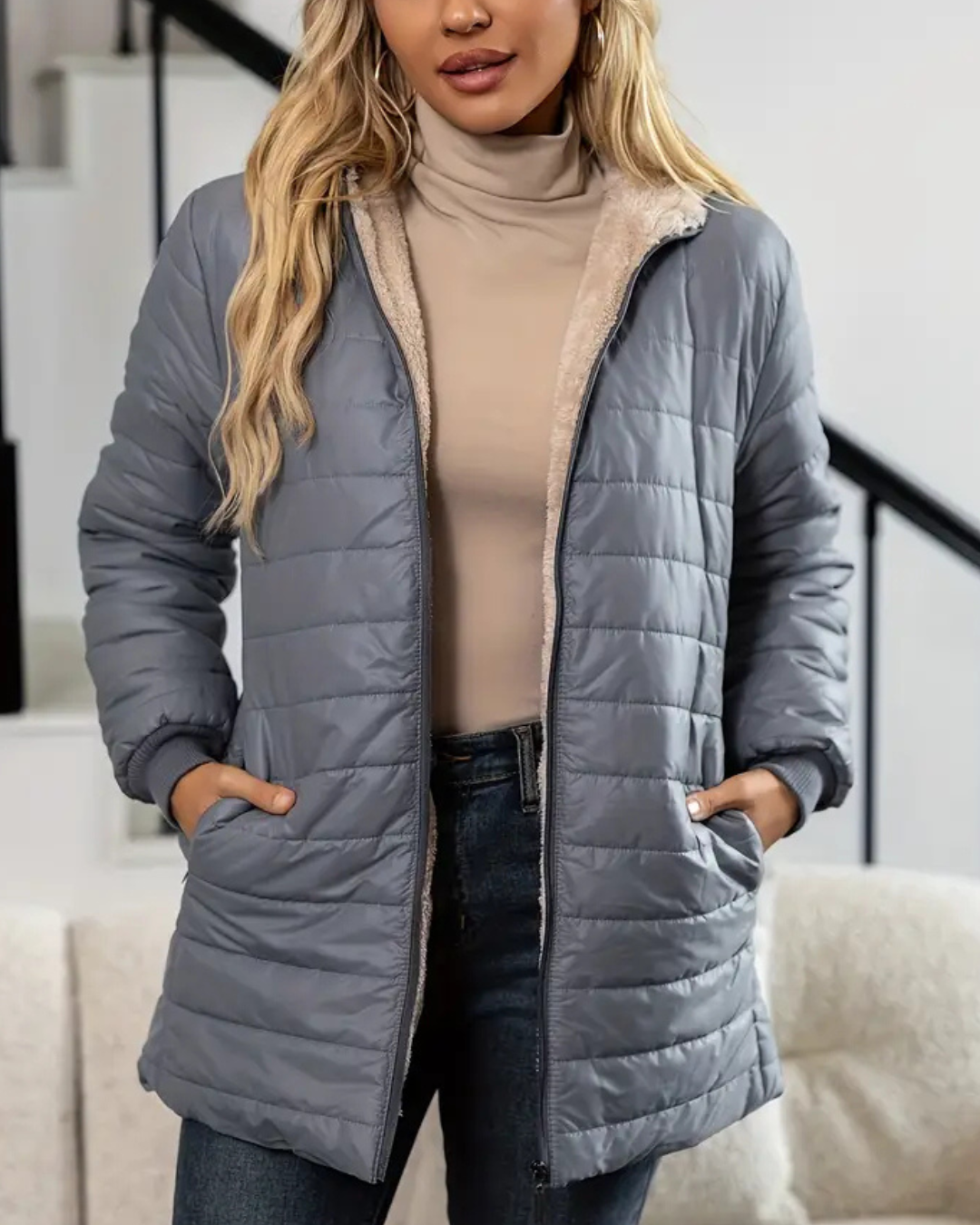 Anna | Gefütterte Komfort-Winterjacke