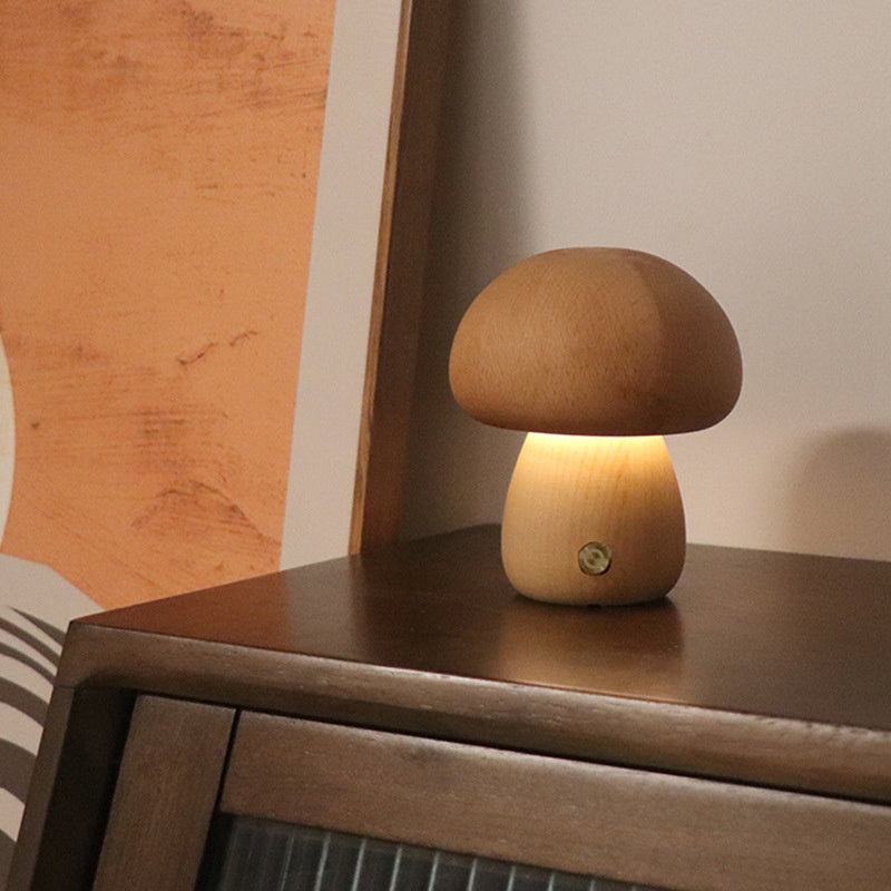 MushLights™ | Dimmbare Pilzlampe aus Holz