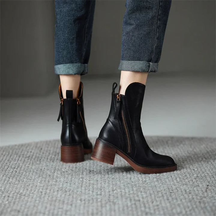 Klara – Leder-Stiefeletten