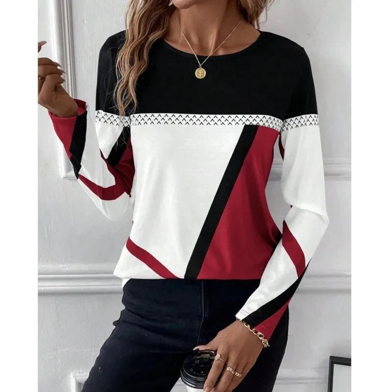 Dayna | Legeres Farbblock-T-Shirt